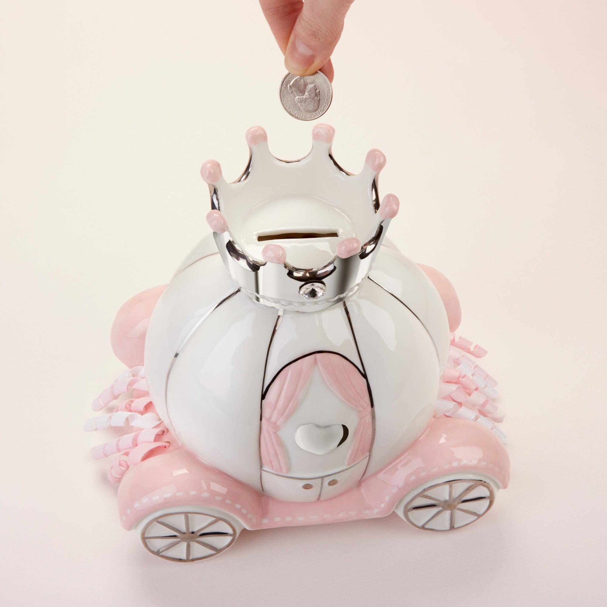 Baby Aspen – wholesale Money/piggy bank – Child & baby – Little Princess Carriage Porcelain Bank2