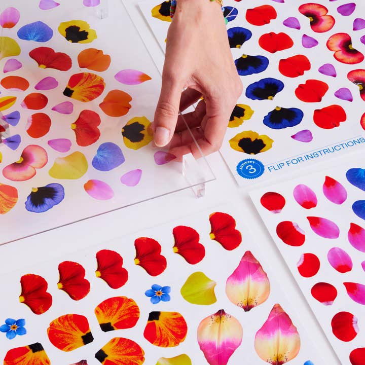 MAJO IDEAS - Wholesale DIY Craft Kit - Kids - VOL ⑥ — FLORA Sticker Based Art Pack