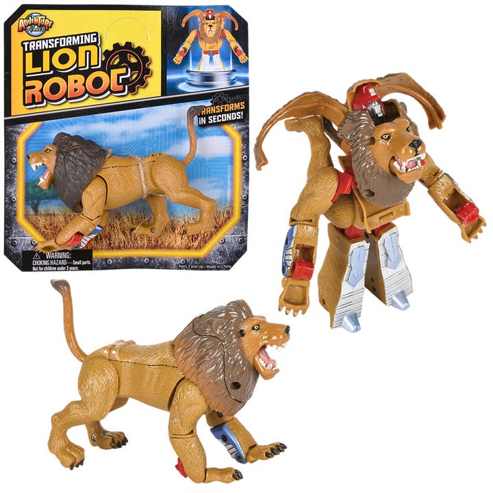 The Toy Network - Wholesale Figurine Toy - Kids - LION ROBOT ACTION FIGURE4
