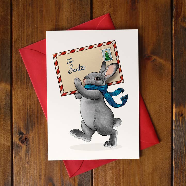 Greeting card "To Santa" for wholesale by Firlefanz Design