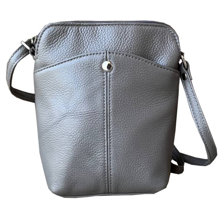 Roma Leathers, Inc. - Wholesale Crossbody Bag - Women's - W026 Cowhide Women Mini crossbody shoulder bag phone pouch