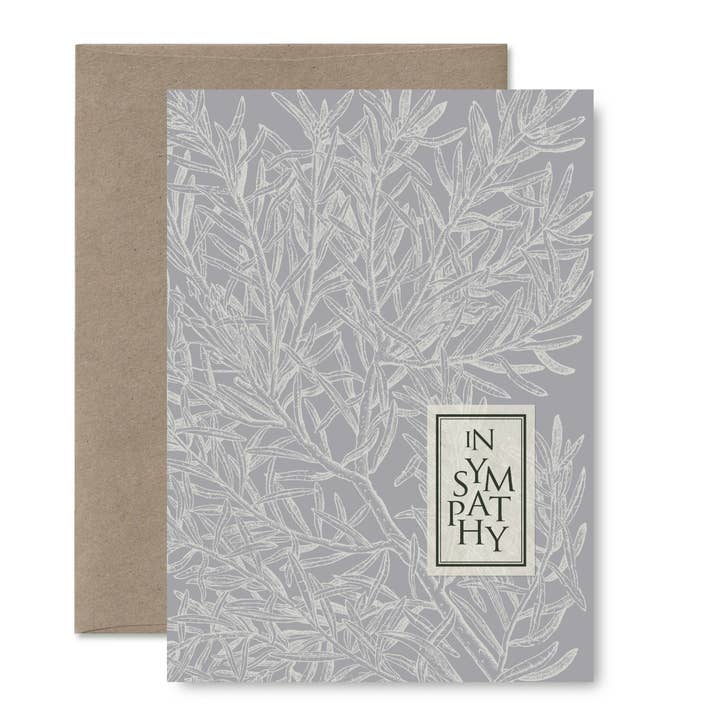 Pictrix Design - Wholesale Sympathy Card - "Wild rosemary" A6 sympathy card 6