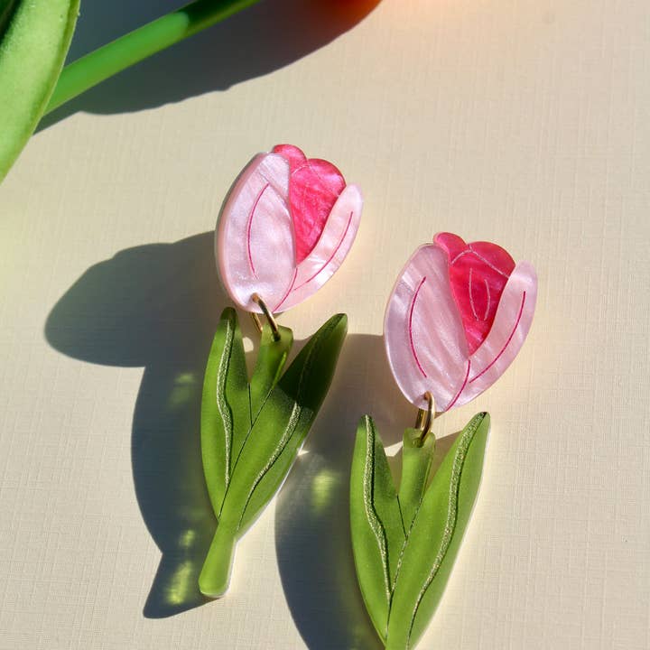 Not Picasso - Wholesale Stud/Post Earrings - Tulips1