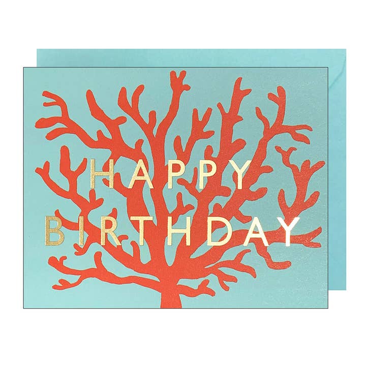 Coral Birthday for wholesale by J.Falkner Cards