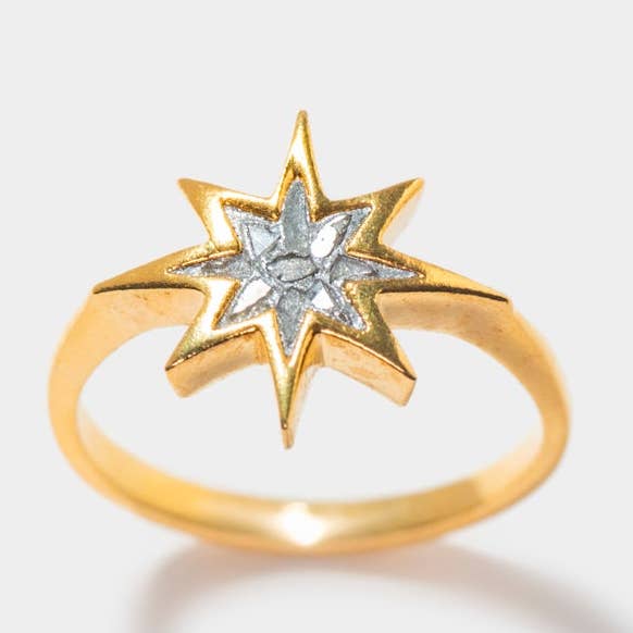 Nash Gold Vermeil Ring for wholesale by Shana Gulati Jewelry