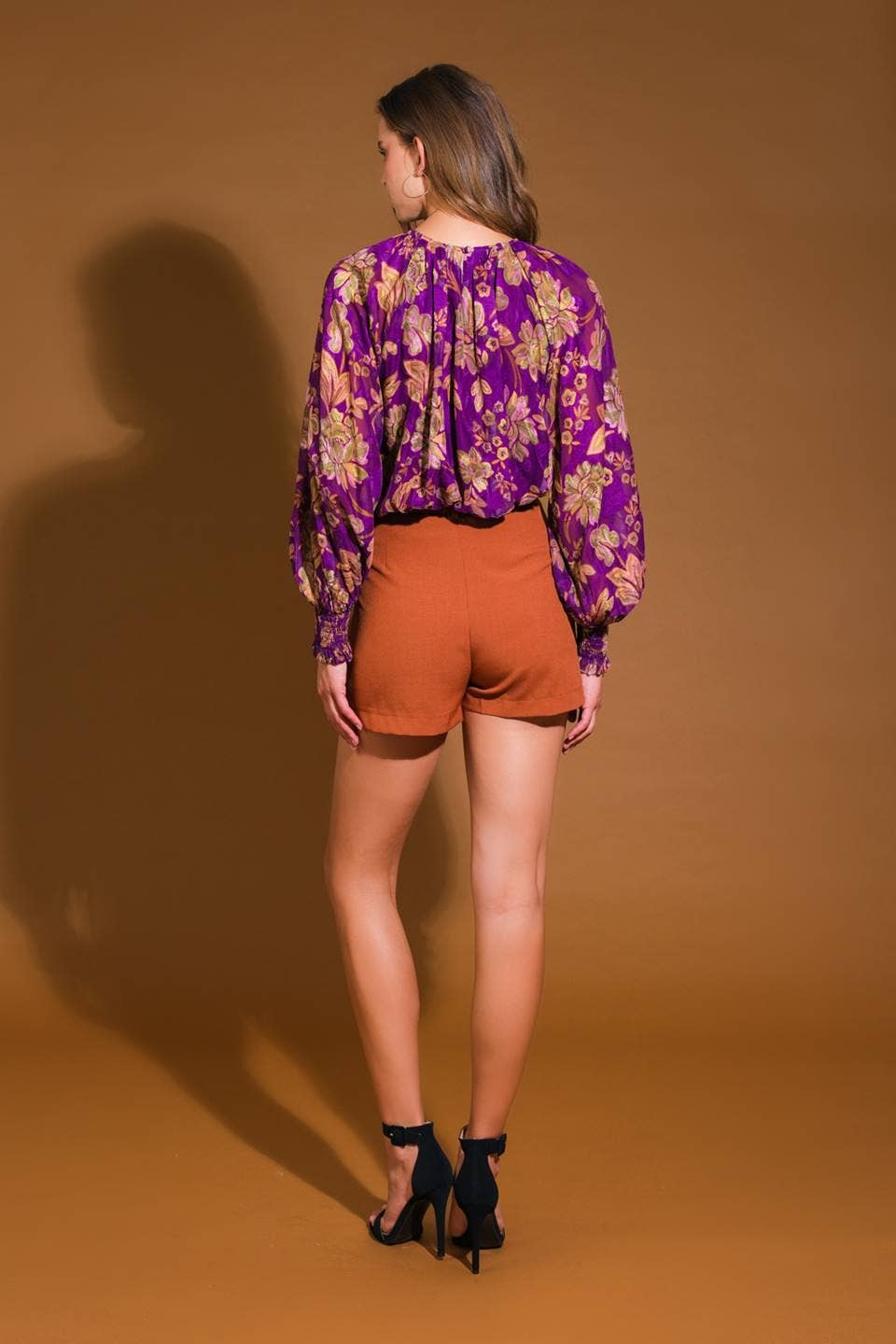 Viola Top in tessuto stampato - IT13280 in vendita all'ingrosso su Faire4