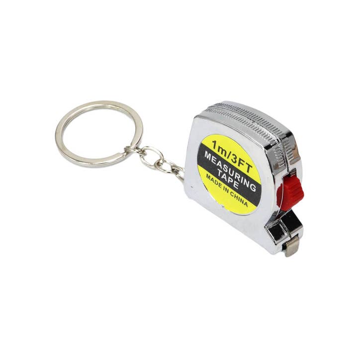 AS SHOWN Mini Silver Self-locking Measuring Tape - 1m/3ft for wholesale on Faire4