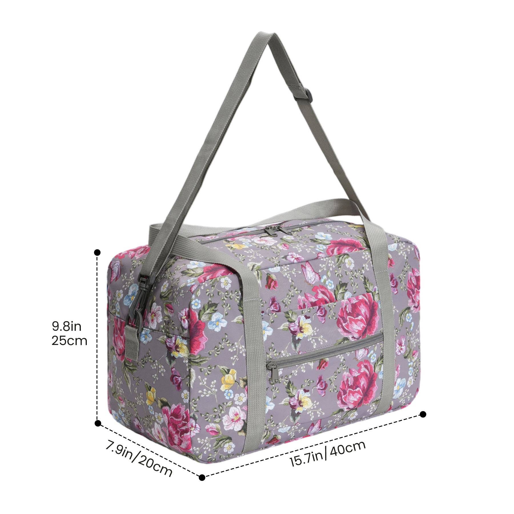 wandf – Saco de viagem - Mulher por atacado – Mala de Viagem Impressa 20L Armazenamento Sob o Assento para Companhias Aéreas42