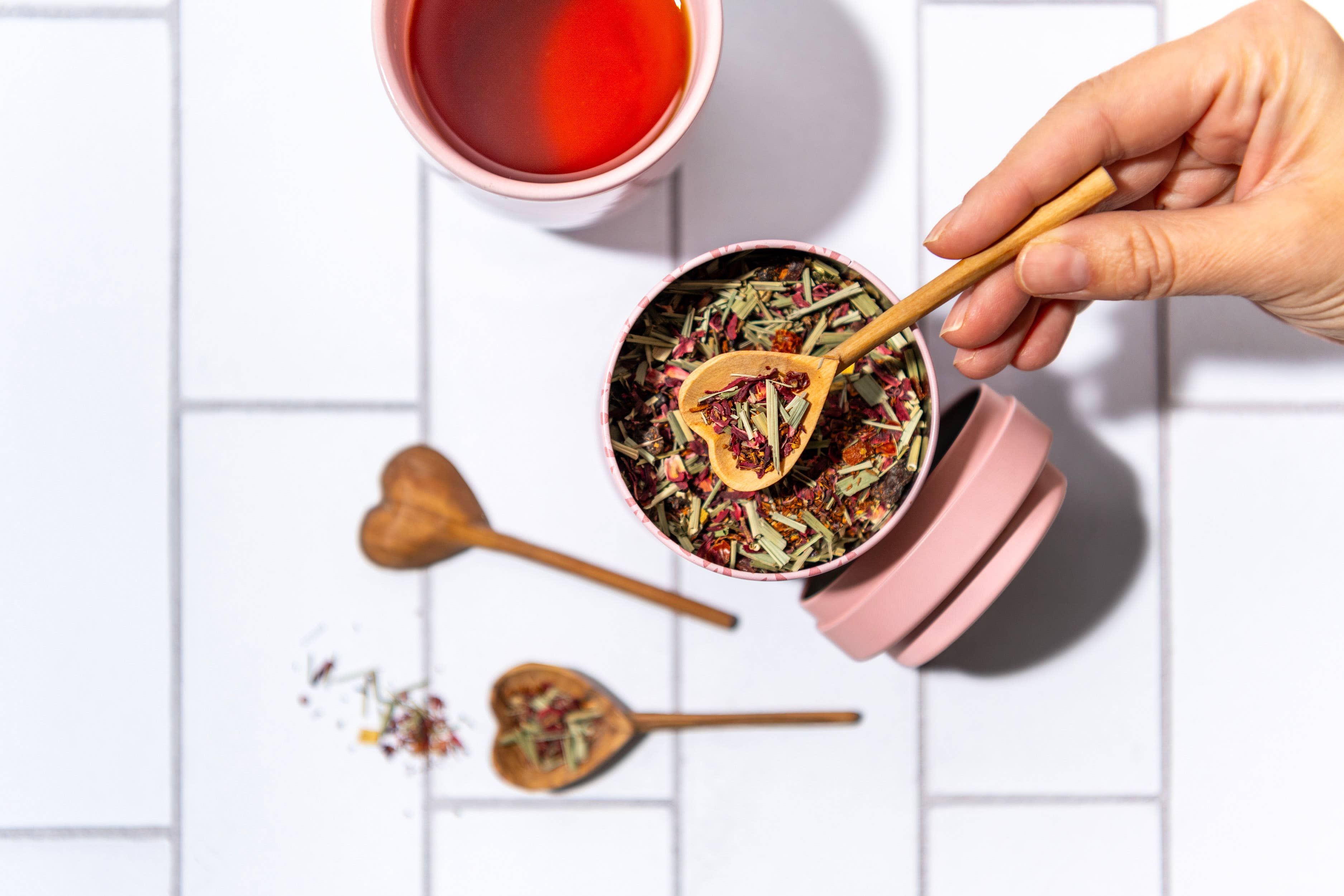 JusTea - Wholesale Measuring Spoon - Hand-carved Heart Tea Spoon3