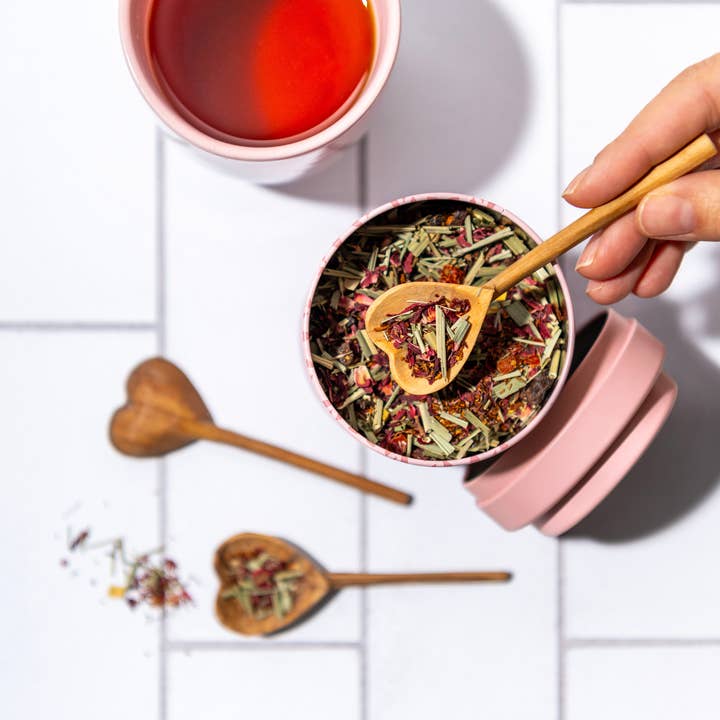 JusTea - Wholesale Measuring Spoon - Hand-carved Heart Tea Spoon3