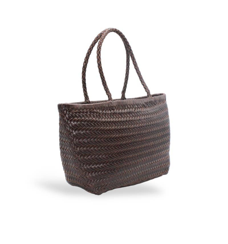 Sook Stainable - Venta al por mayor Bolsa de asa- Mujer - Bolso Tote de Cuero Tejido a Mano Lou1