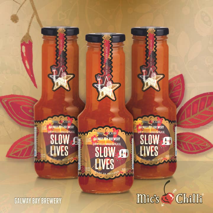 Slow Lives Hot Wings Sauce for wholesale by Mic's Chilli
