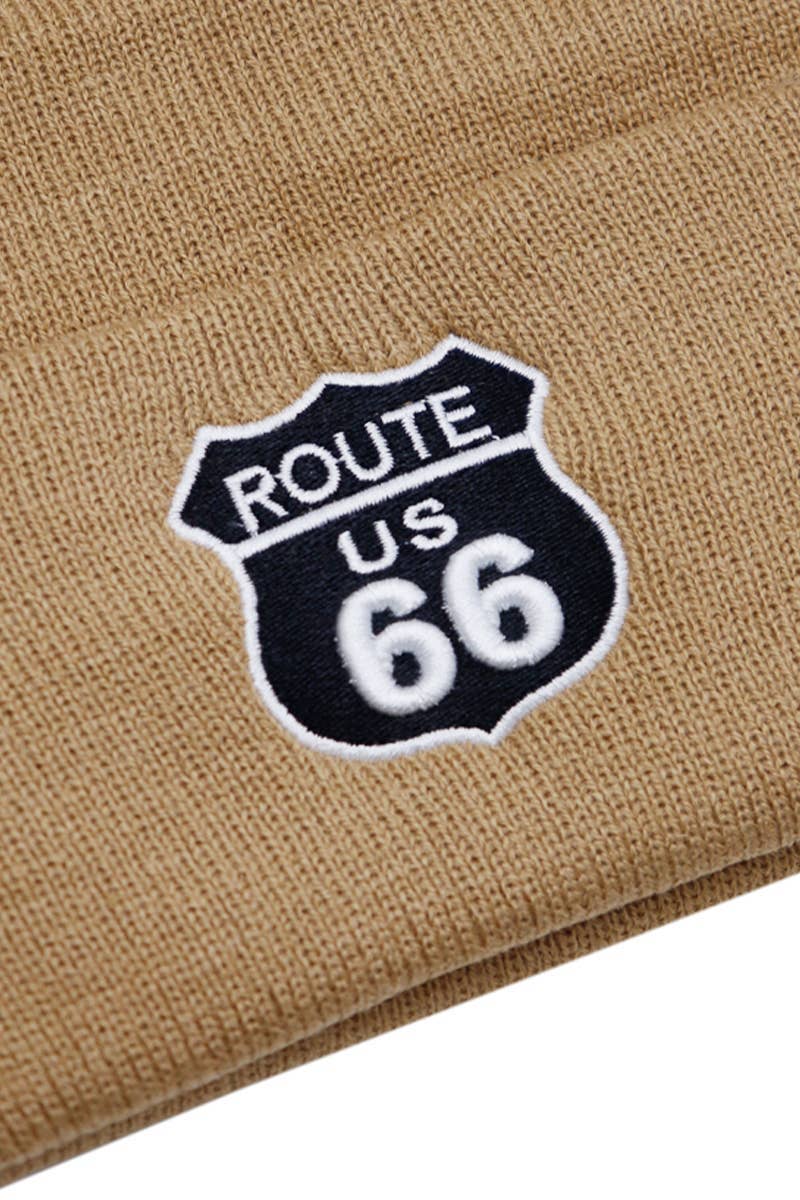 ASSORTED Us Route 66 The Mother Road Cuffed Beanie for wholesale on Faire4