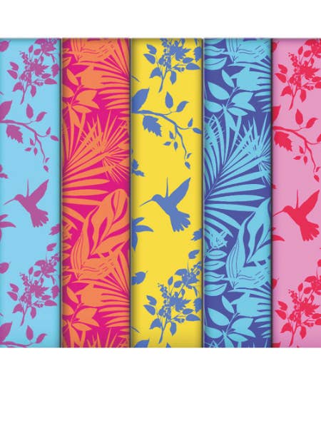Eco-friendly Birds Blooms FSC™ roll wrap paper (12) Spring for wholesale by The Unique Paper Company