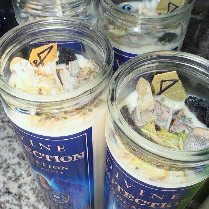 Empathic Moon 777 - Wholesale Votive Candle - Divine Protection Archangel Michael Ritual Candle | 16 Oz.7