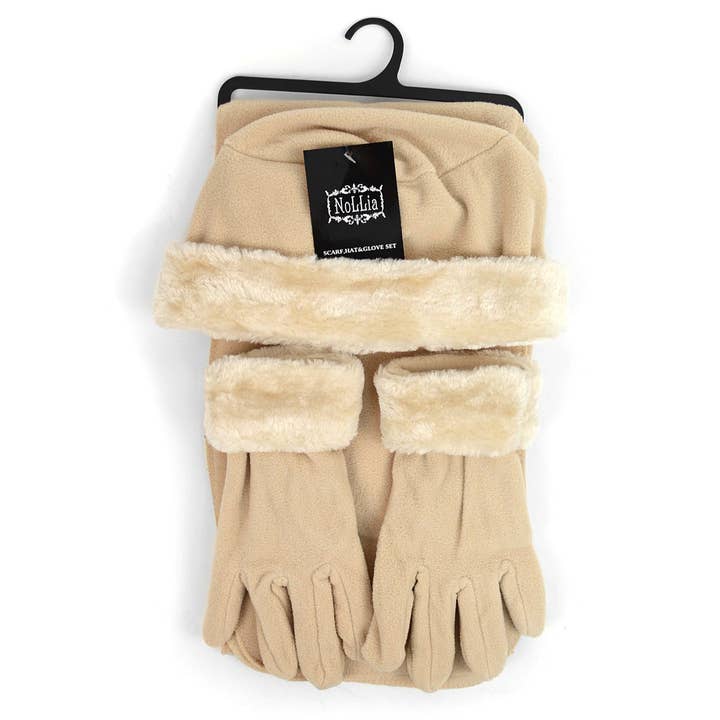 Selini New York - Wholesale Winter Accessory Set - Women's - Women's Fleece Winter Set - WSET60