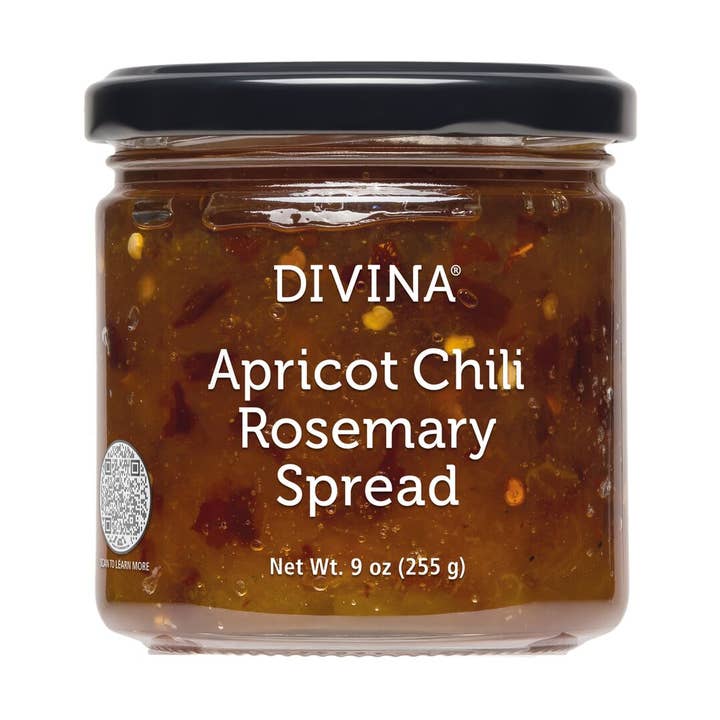 Apricot Chili Rosemary Spread (12 Pack) for wholesale by Divina