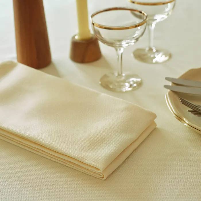 Partridge Eye Overall Ivory Napkin, 100% Cotton, Set of 4 for wholesale on Faire
