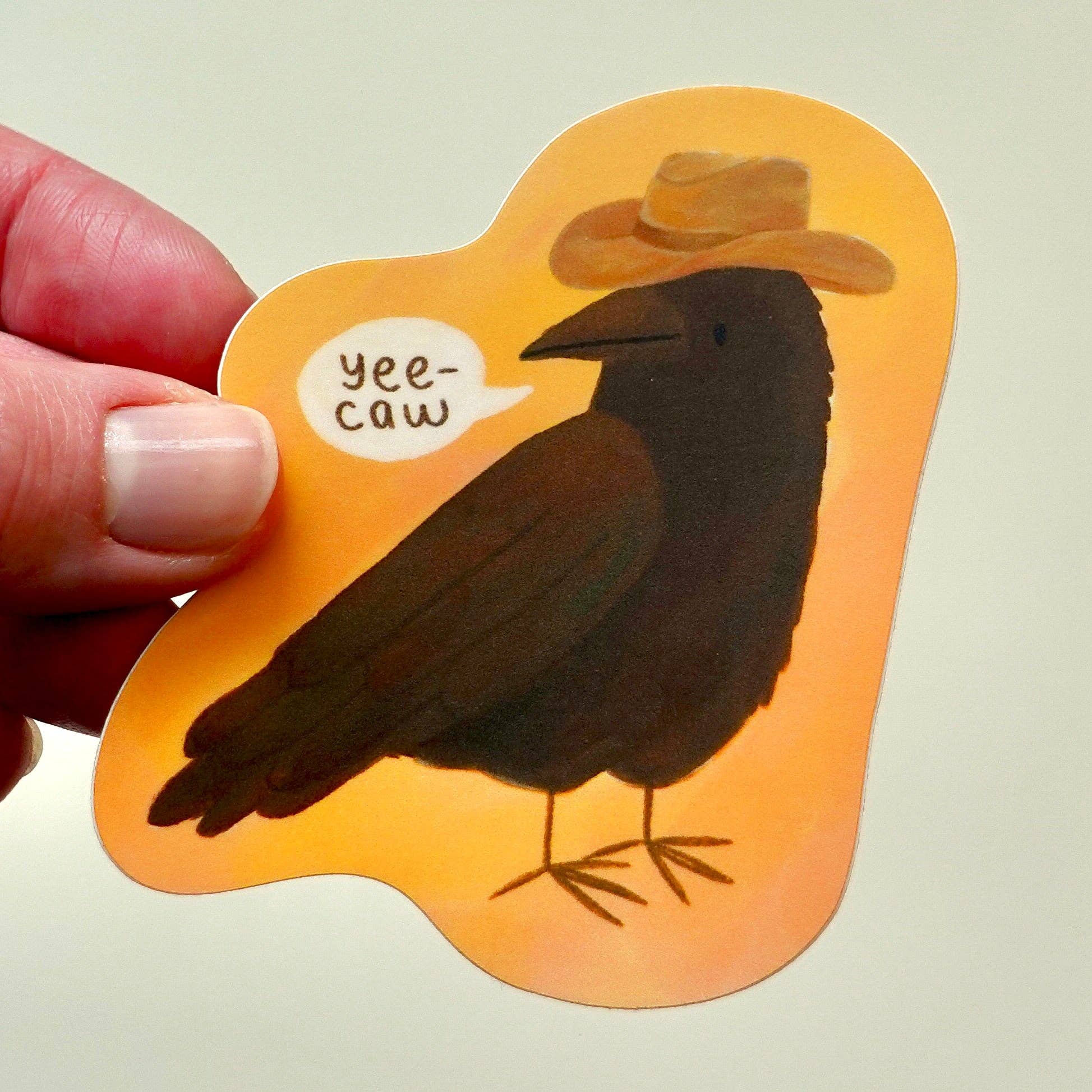 Fun Gal Studio - Wholesale Phone & Laptop Stickers - C(r)owboy - Bird Die Cut Vinyl Sticker2