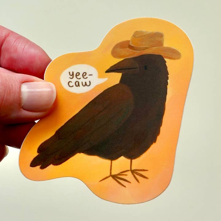 Fun Gal Studio - Wholesale Phone & Laptop Stickers - C(r)owboy - Bird Die Cut Vinyl Sticker2