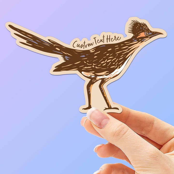 Custom Roadrunner Sticker - Name Drop Nature Decals and other Purchase Wholesale roadrunner. Free Returns & Net 60 Terms on Faire trending on Faire.