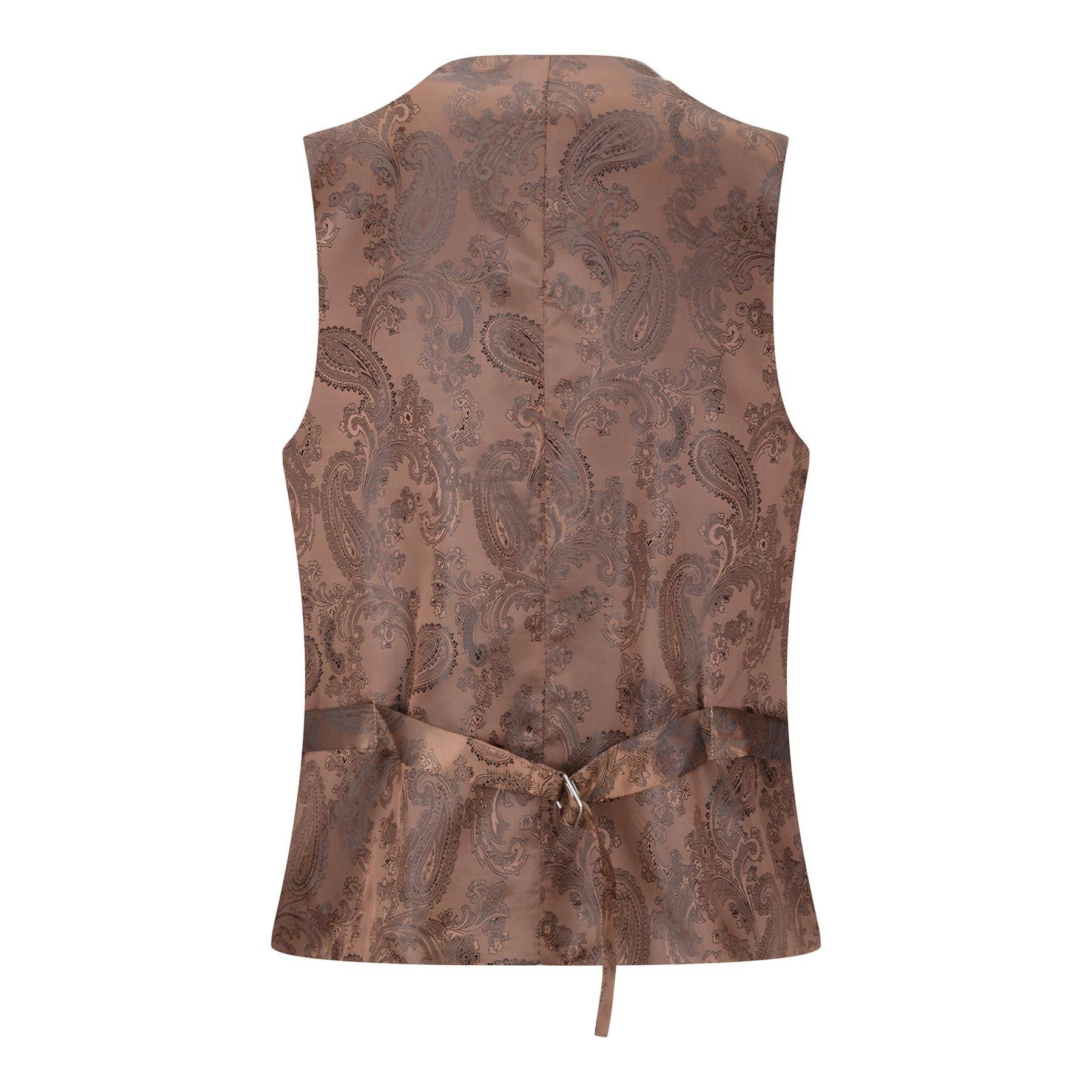 Creme Terno vintage retrô masculino creme de 3 peças com padrão tweed xadrez para venda a revendedores na Faire6