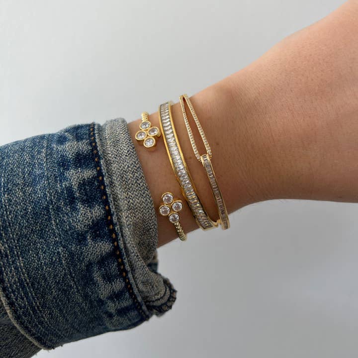 Sahira Jewelry Design - Wholesale Bangle Bracelet - Aurora CZ Bracelet