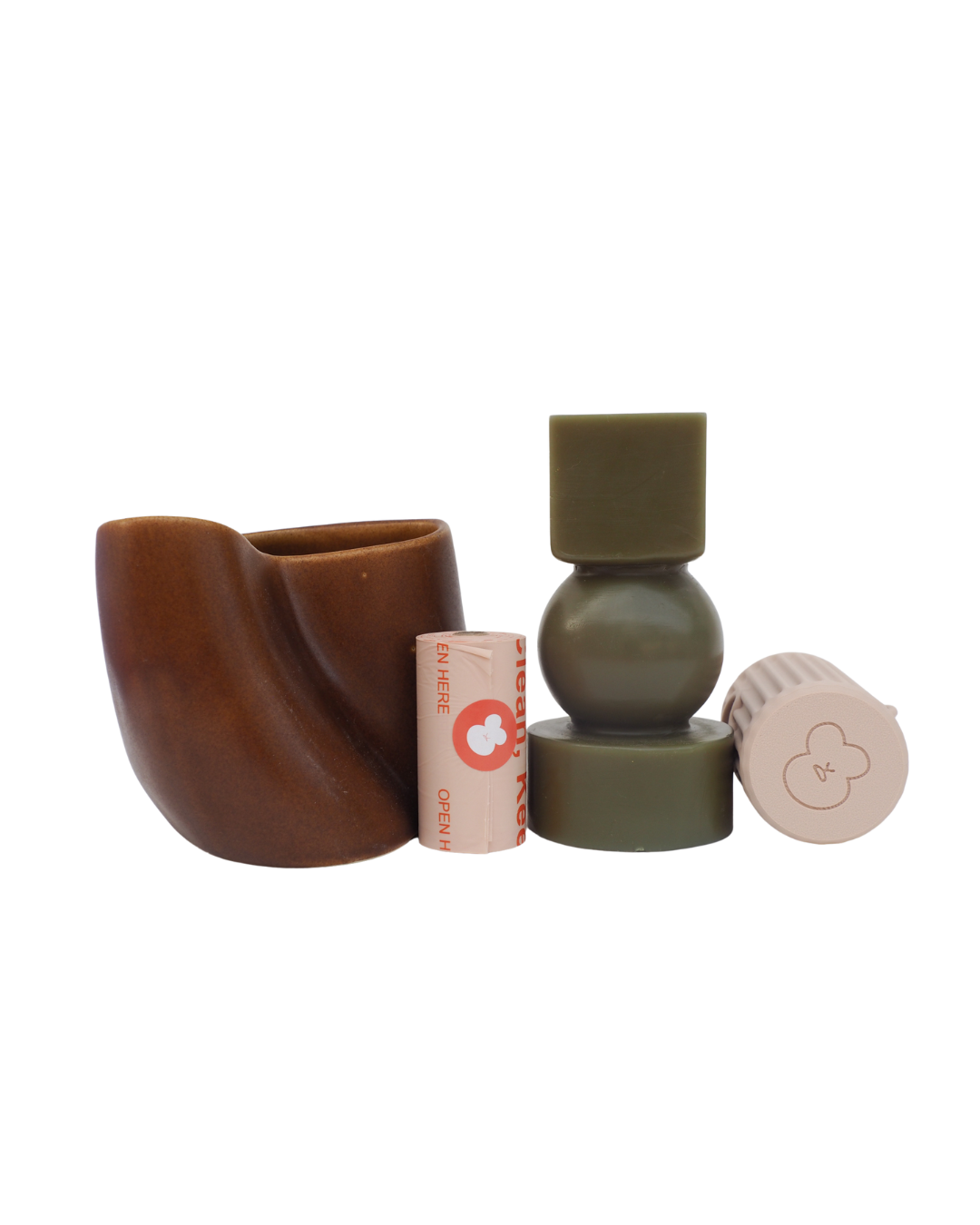 POOPCORN - Wholesale Pet Poop Bag Dispenser - Poopcorn Walk Set – 3D printed Dispenser & Biodegradable Bags2