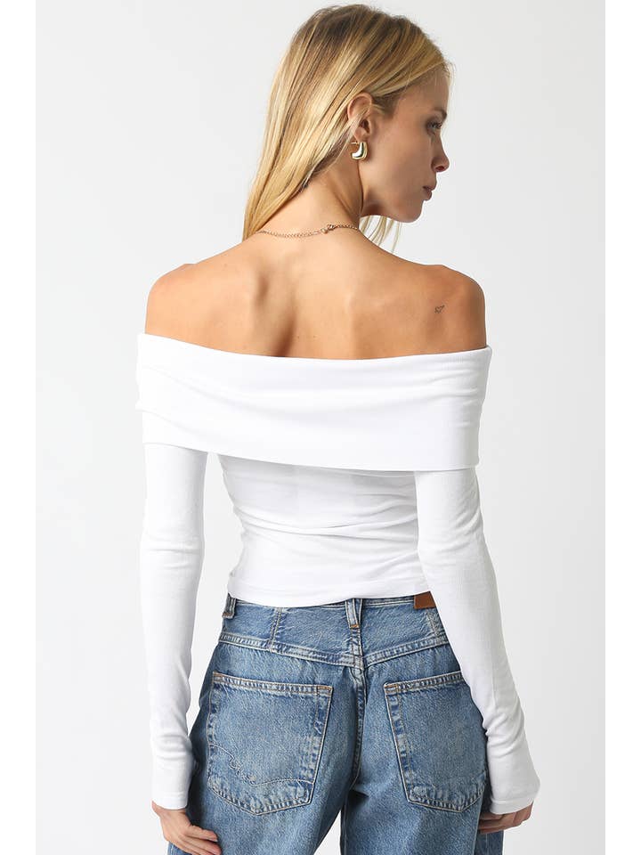 Olivaceous - Wholesale Knit Top - Women's - Rebecca Off Knit Top2