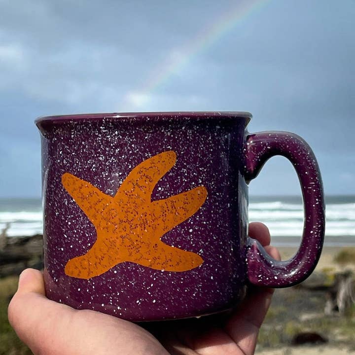 Sea Star 15oz Ceramic Campfire Mug for wholesale by Salty Raven Glassware