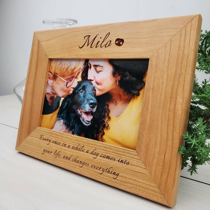 Marco de fotos personalizado grabado, Nariz de perro - 077 para venta al por mayor de Headwall Creative