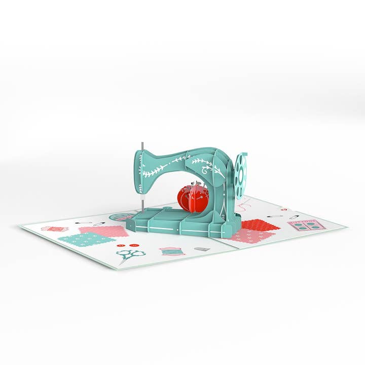 Lovepop Cards - Wholesale Love Card - Love You Sew Much 5''x7'' Card, Pop-Up Cards