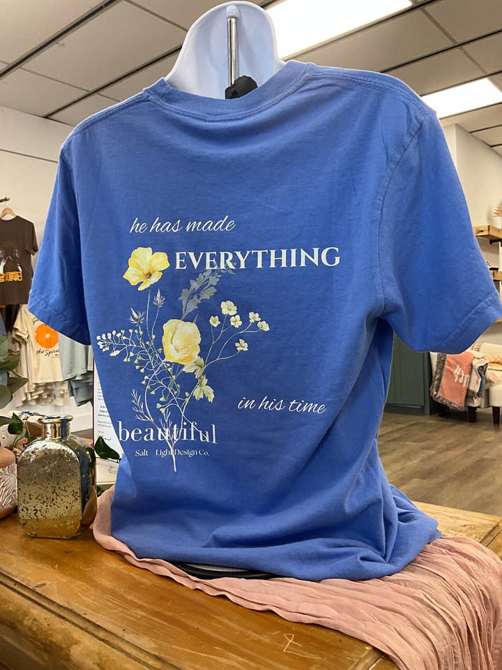 Ecclesiastes 3:11 Christian T-Shirt | He Has Made Everything for wholesale by Salt + Light Design Co.