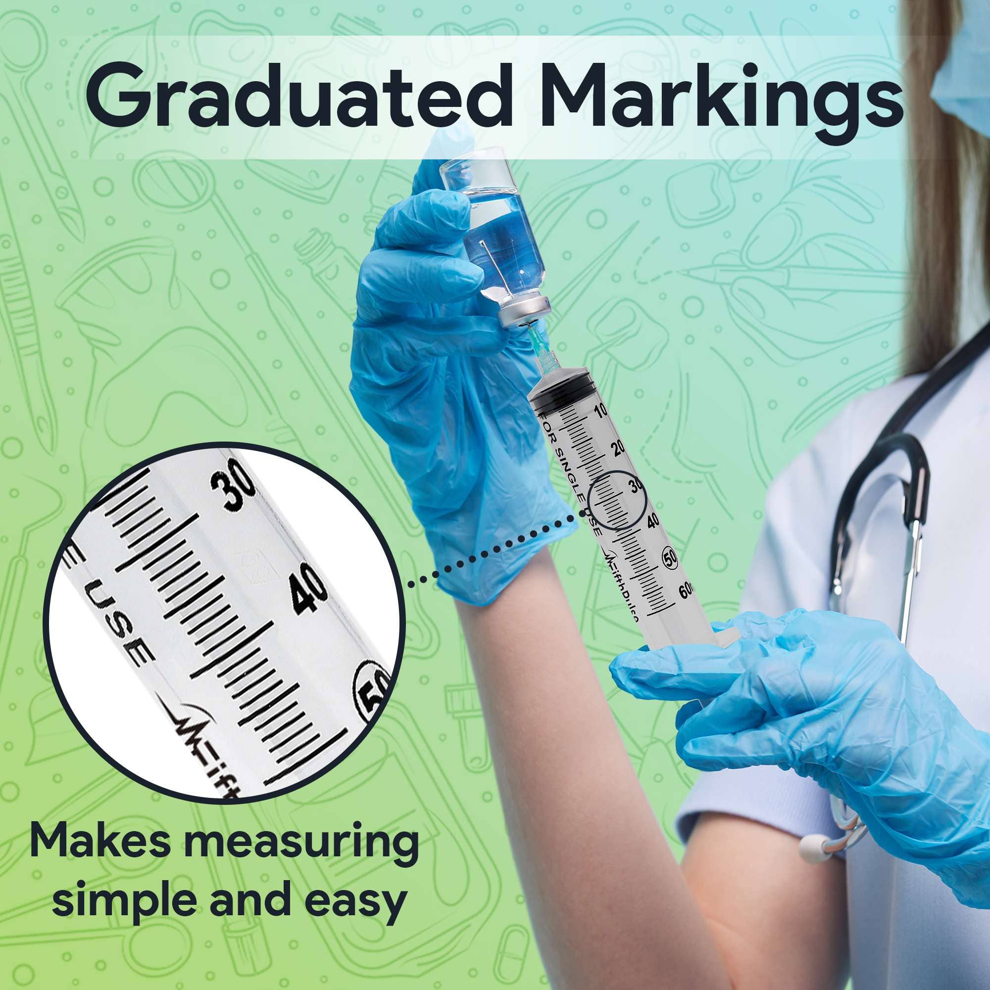 ShopHomeMed - Wholesale Measuring Cup - 60 ml Syringes - 5 Pack3