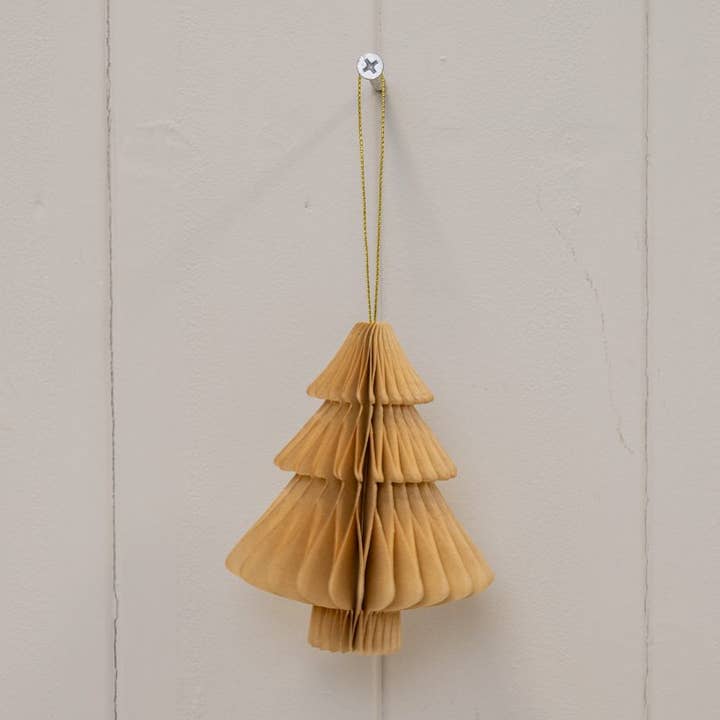 Set aus 3 Karamell-Baumschmuckkugeln für den Großhandel von Satchville