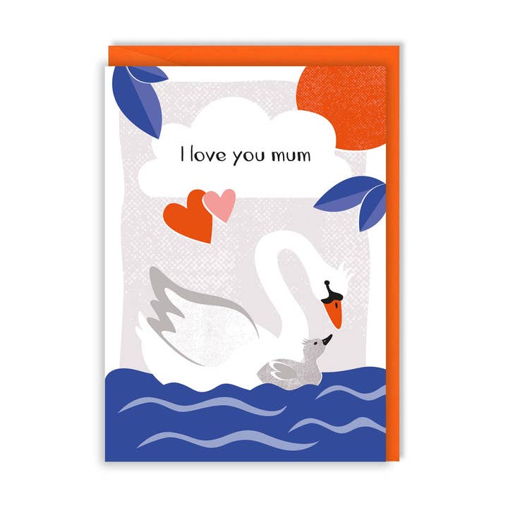 Tarjeta del Día de la Madre - Te quiero mamá para venta al por mayor de Zedig Design