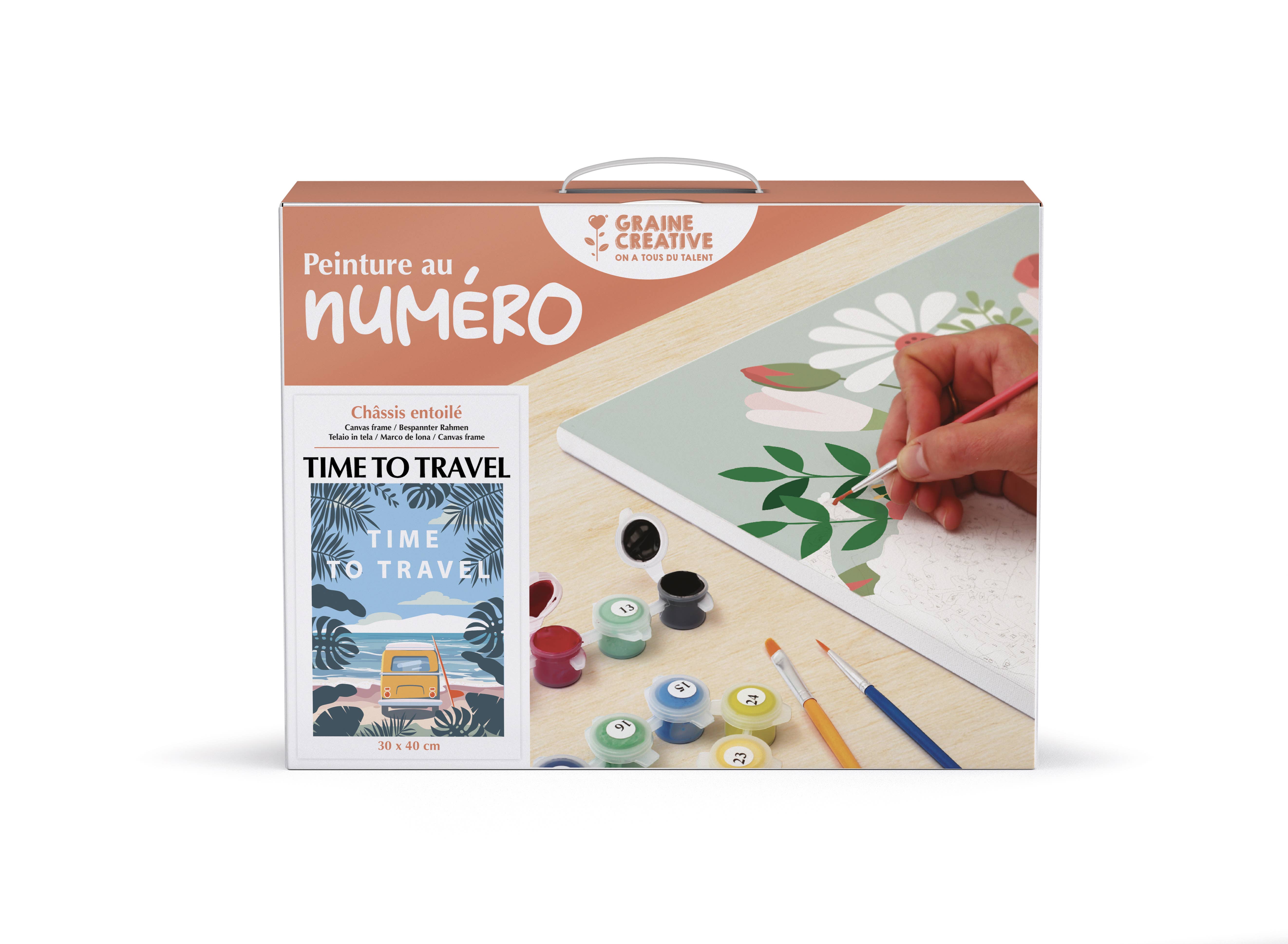 Graine Créative - Wholesale DIY Craft Kit - TIME TO TRAVEL NUMBER PAINTING1