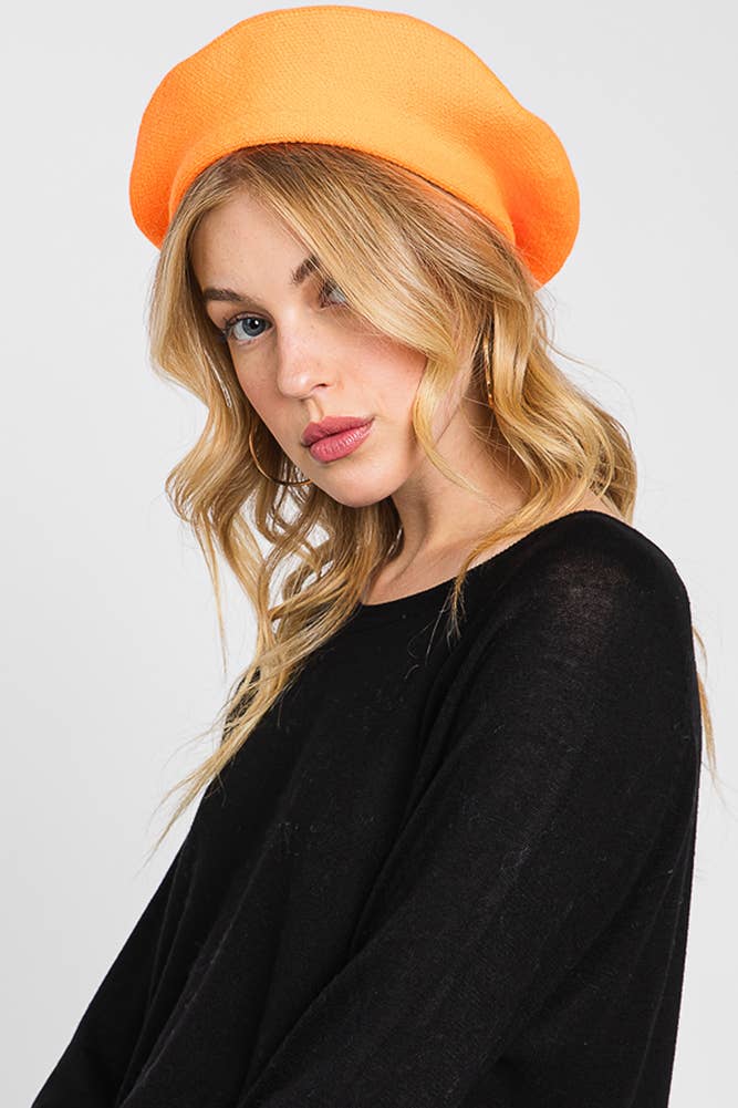 Hana – wholesale Beret – Women's – Stretchy Solid Color Beret45