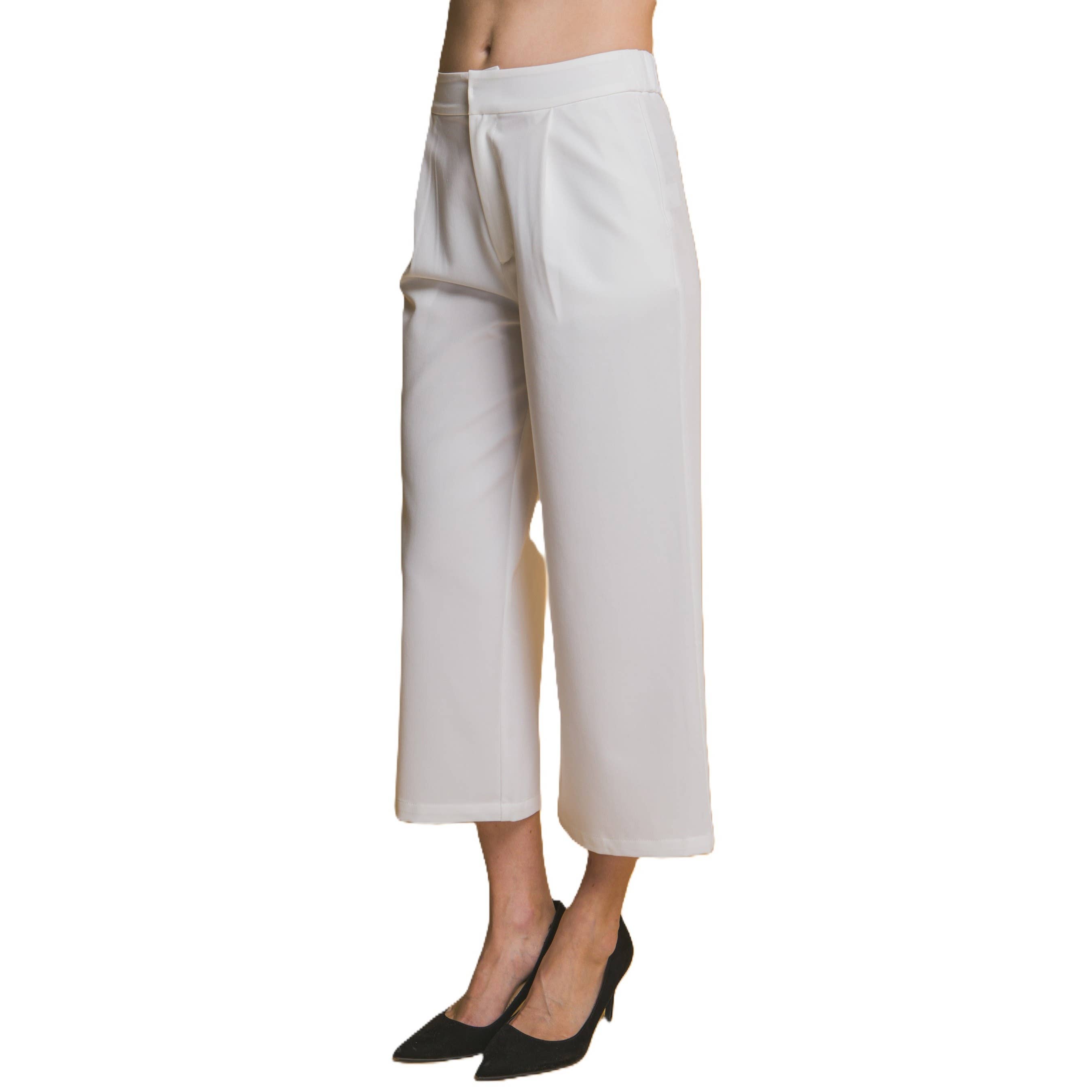 Apolline – wholesale Byxor - Dam – Breda byxor med veck och resårmidja5