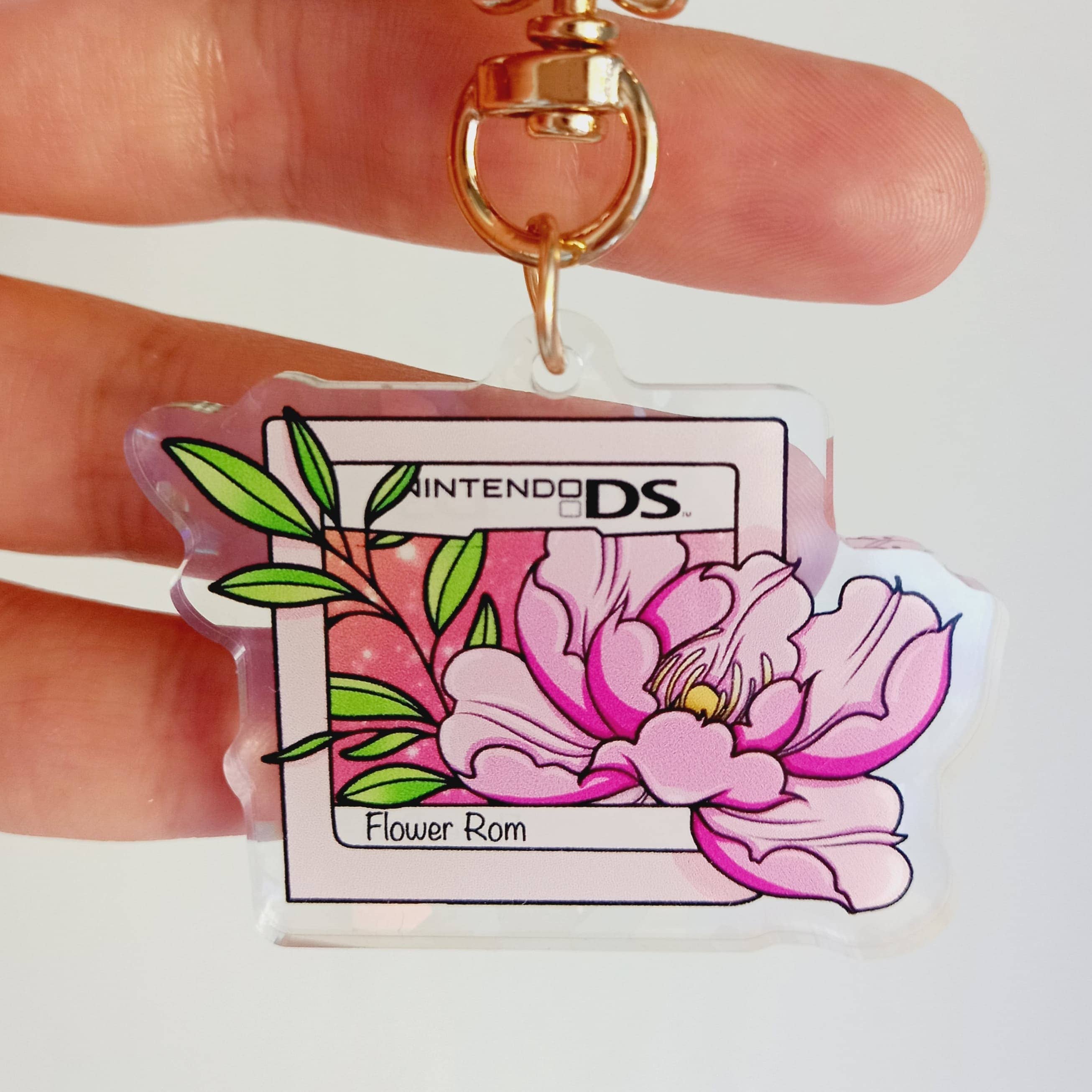 Arthelios Studio - Wholesale Keychain - Women's - “Floral Rom DS” Acrylic Keychain5