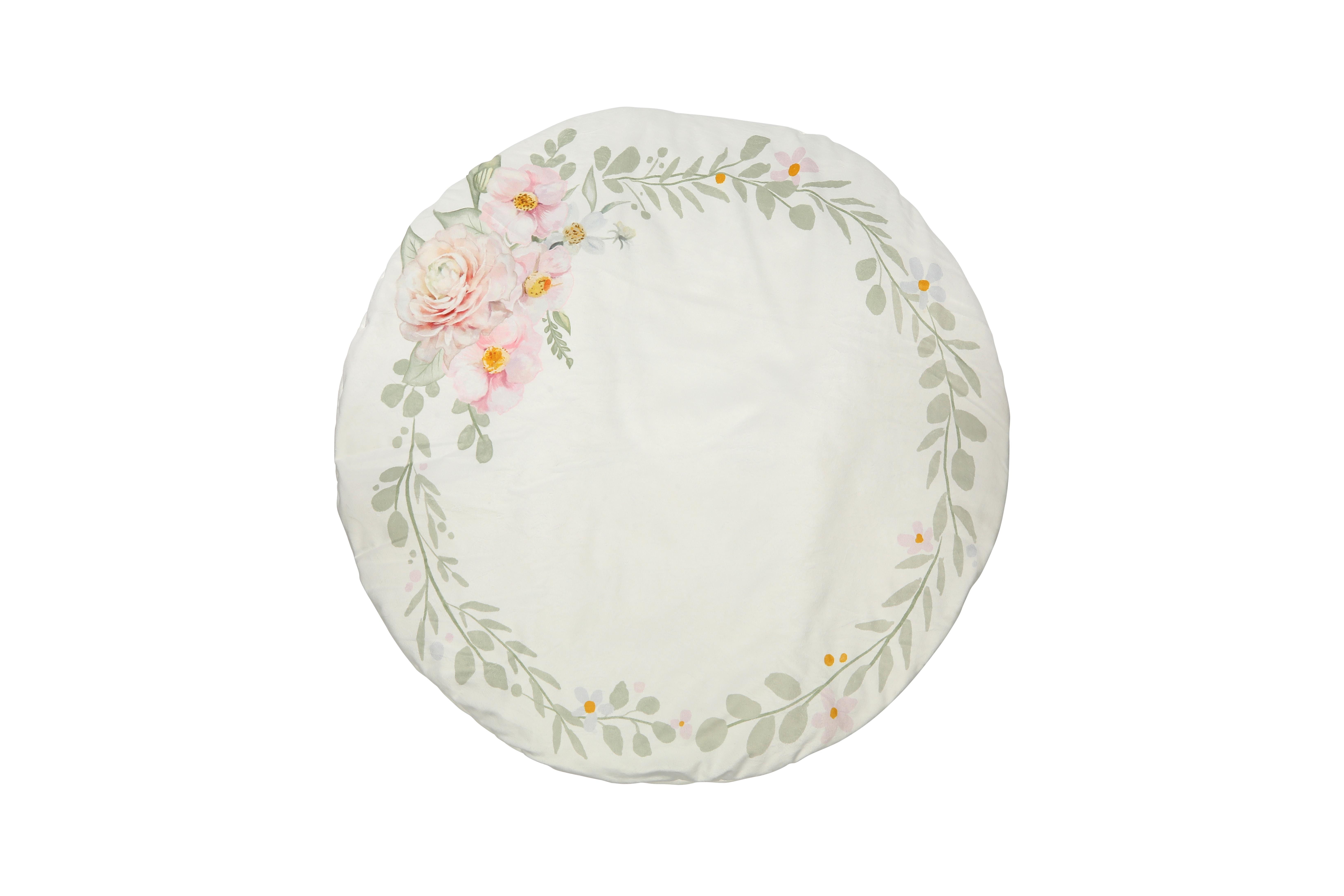 Kate & Milo - Wholesale Play Mat - Kids & Baby - Floral Reversible Plush Play Mat3