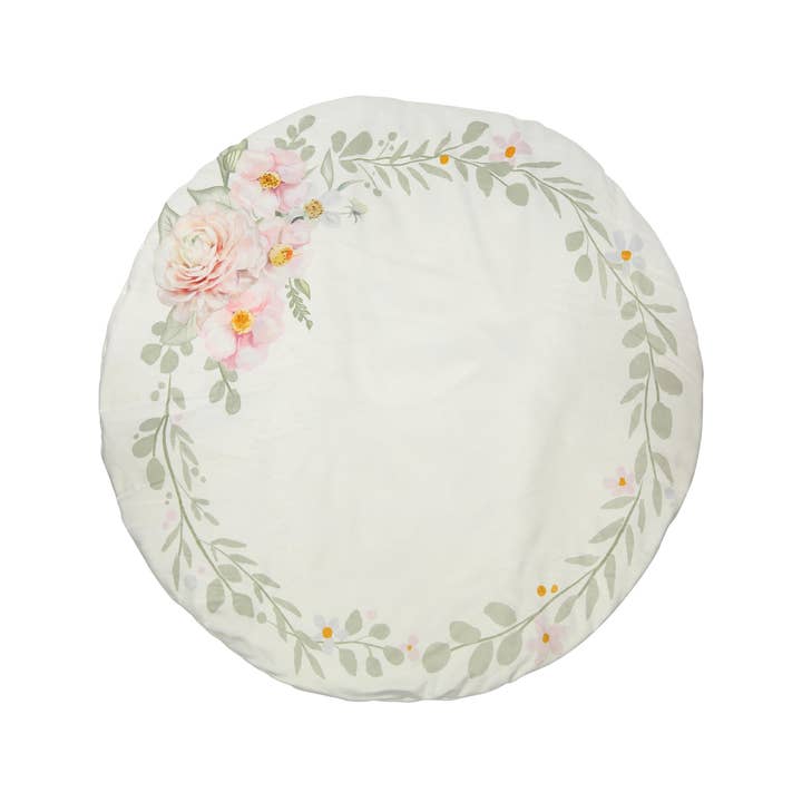 Kate & Milo - Wholesale Play Mat - Kids & Baby - Floral Reversible Plush Play Mat3