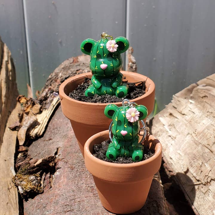 Basement Glitters - Venta al por mayor Llavero - Mujer - Llaveros Cactus Bear