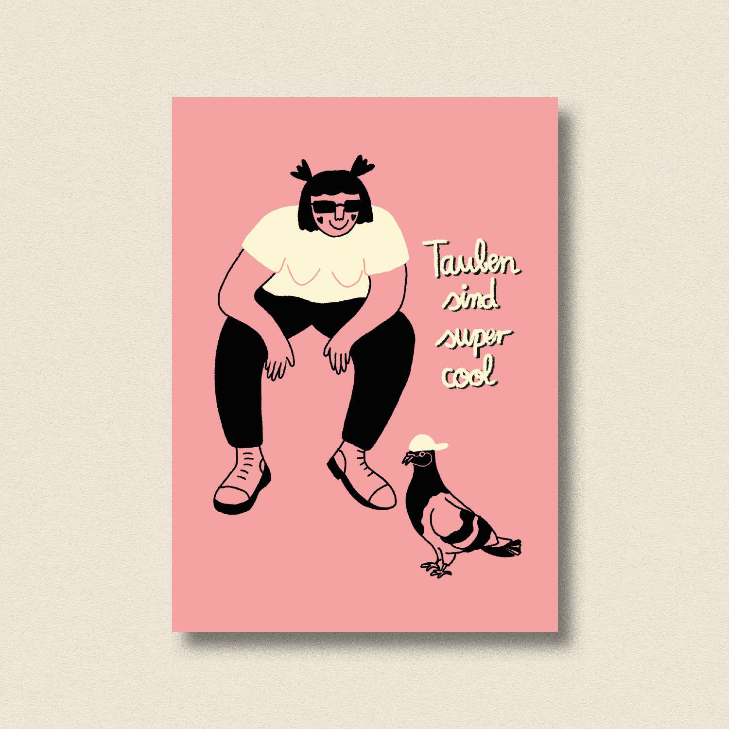 Jenne Grassmann - Wholesale Postcard - Postcard Pigeons are cool