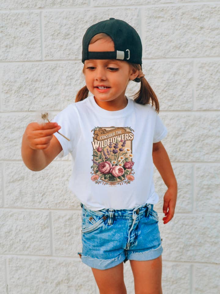 Consider The Wildflowers Spring Youth Graphic Tee for wholesale by Uncommon Label