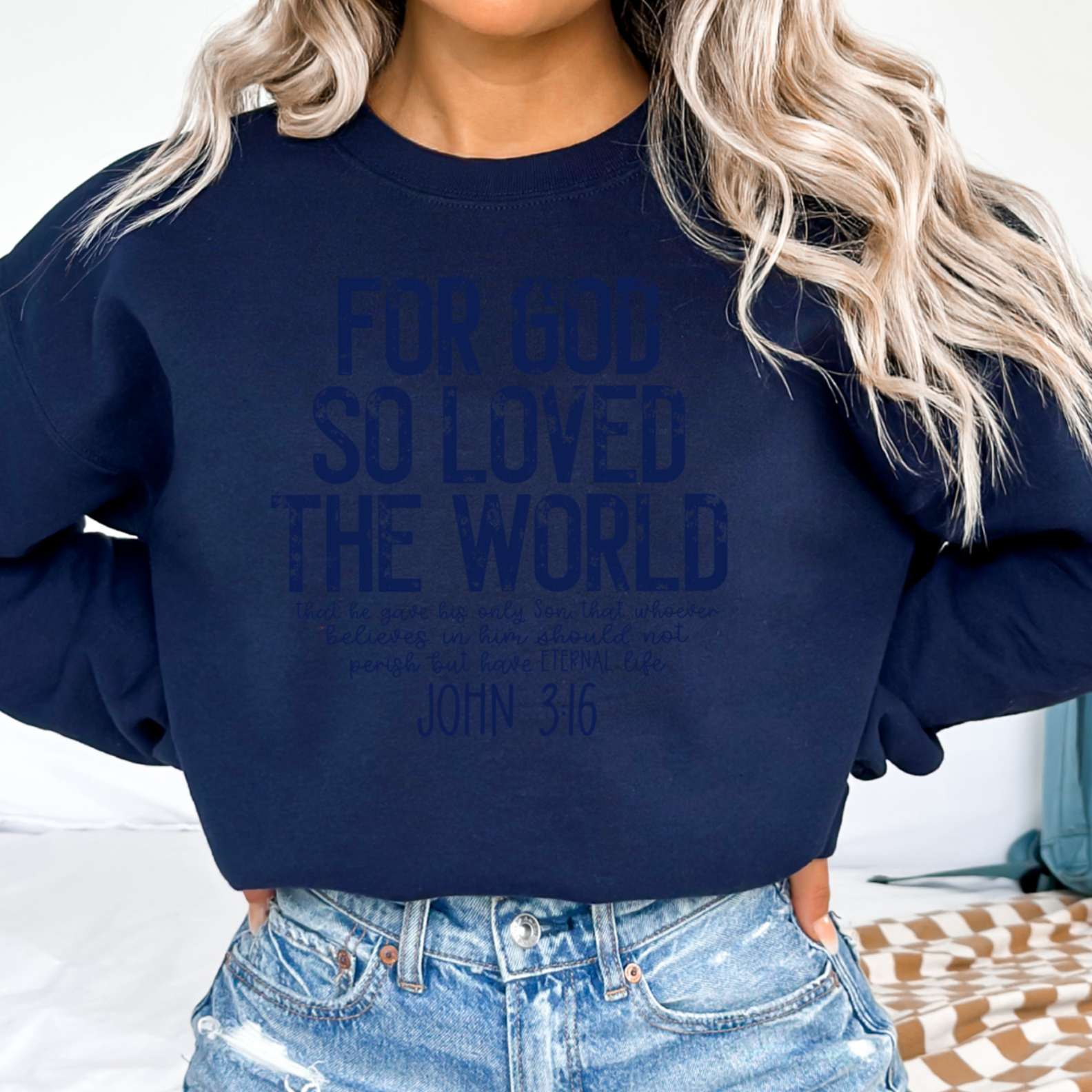 Shoppe SHC - Wholesale Graphic Sweatshirt - Women's - John 3:16 Christian Graphic Sweatshirt|Gildan6