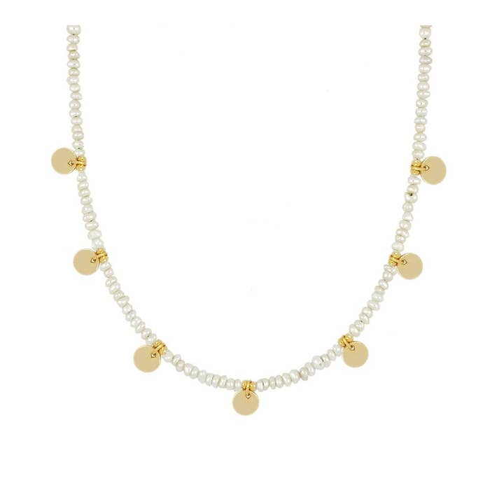 Kraag pearl kalmerend voor wholesale door JEWELS BY AGATHE