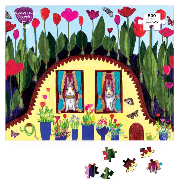 GreenBox Art - Wholesale Puzzle - Kids - Bunny's House by Eli Halpin Puzzle (RTS)