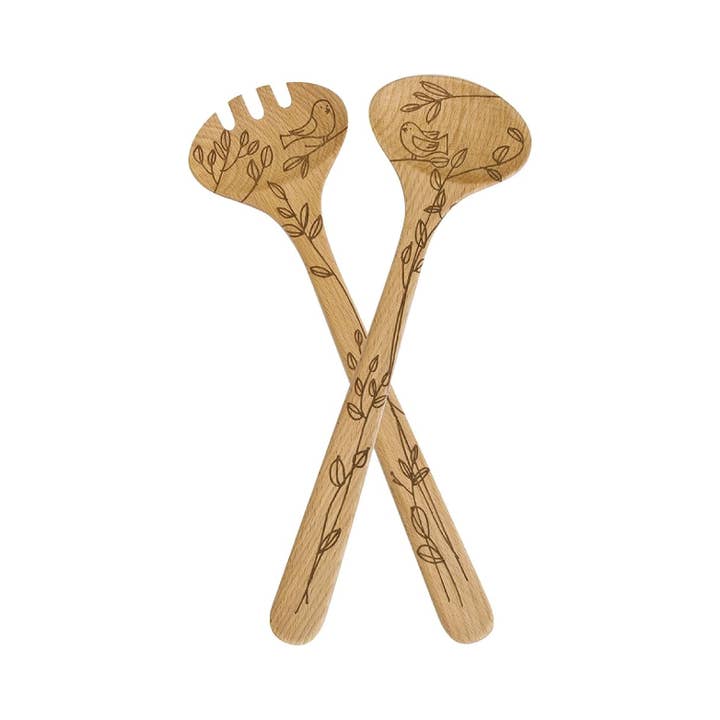TALISMAN DESIGNS – Utensílios para servir por atacado – Conjunto de salada Nature1