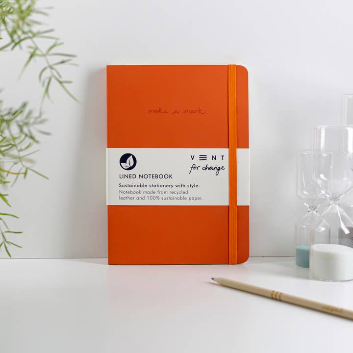 VENT for Change - Wholesale Notebook - Notebook A5 Make a Mark Starter Pack x 10: Recycled Leather4